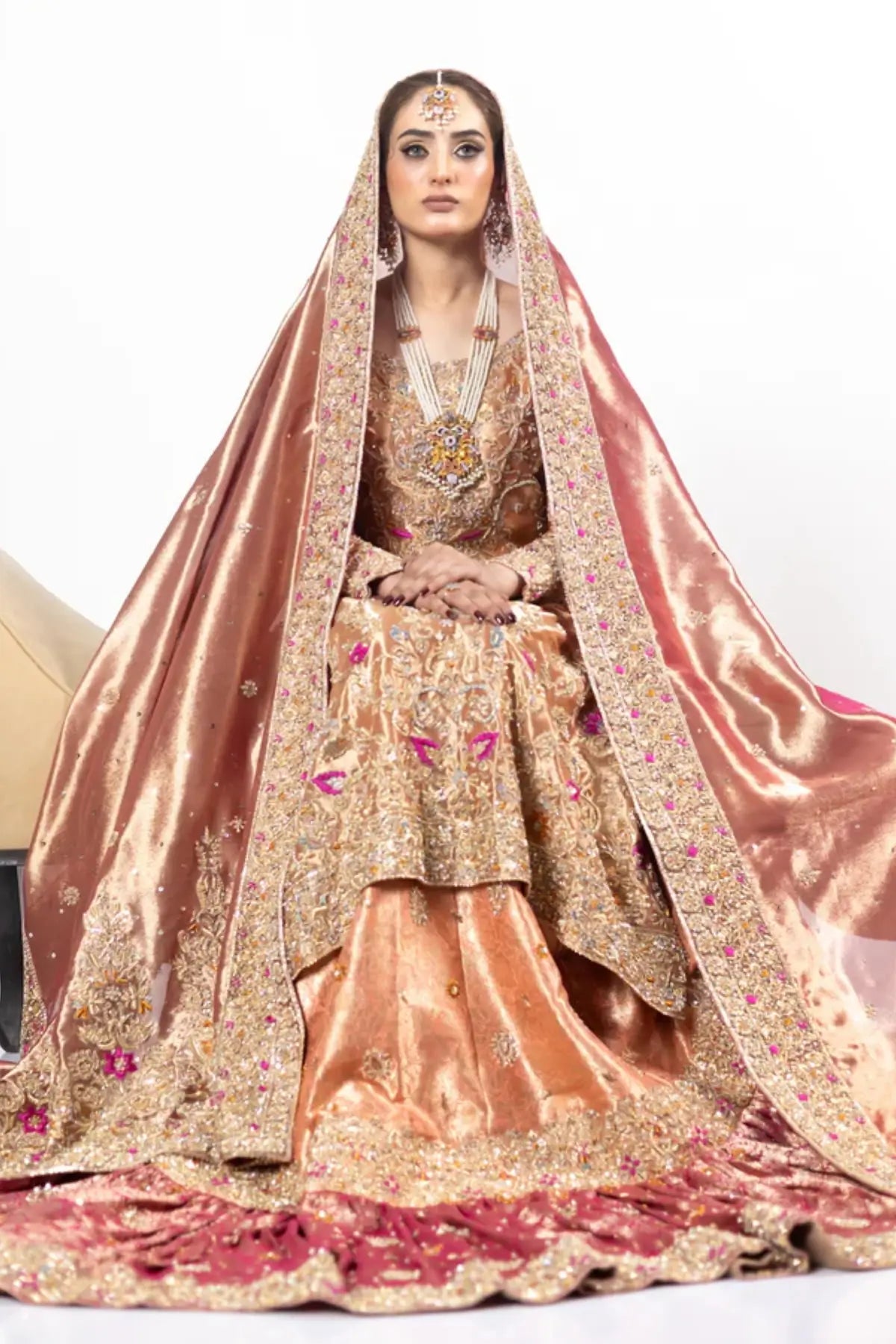 Afsheen – Magenta Pink Bridal Couture for Nikah, Walima & Reception