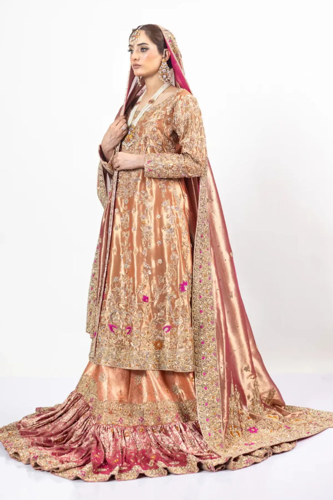 Afsheen – Magenta Pink Bridal Couture for Nikah, Walima & Reception