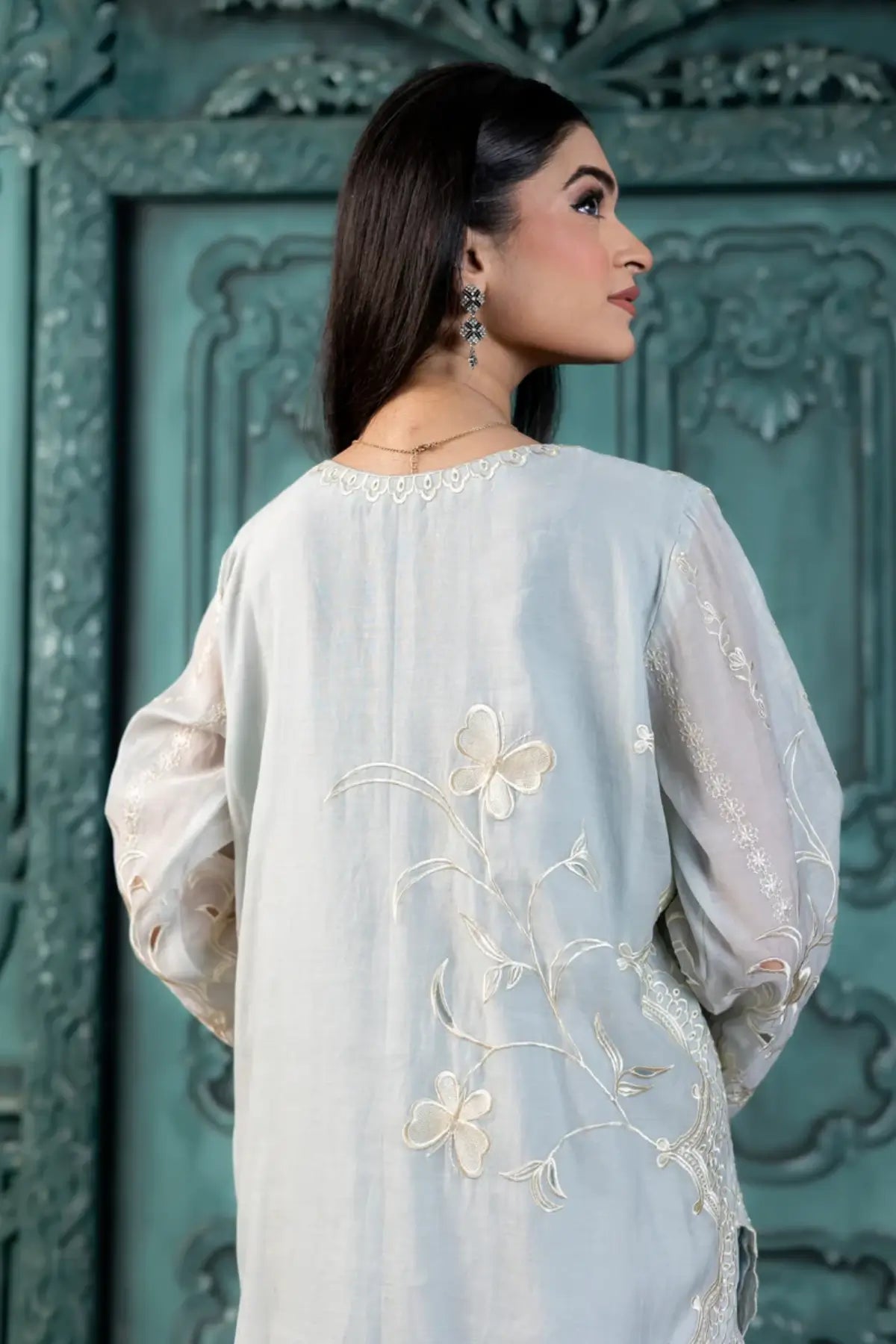 Amara – Order Stylish Pastel Blue Stitched Suit with Dupatta Online