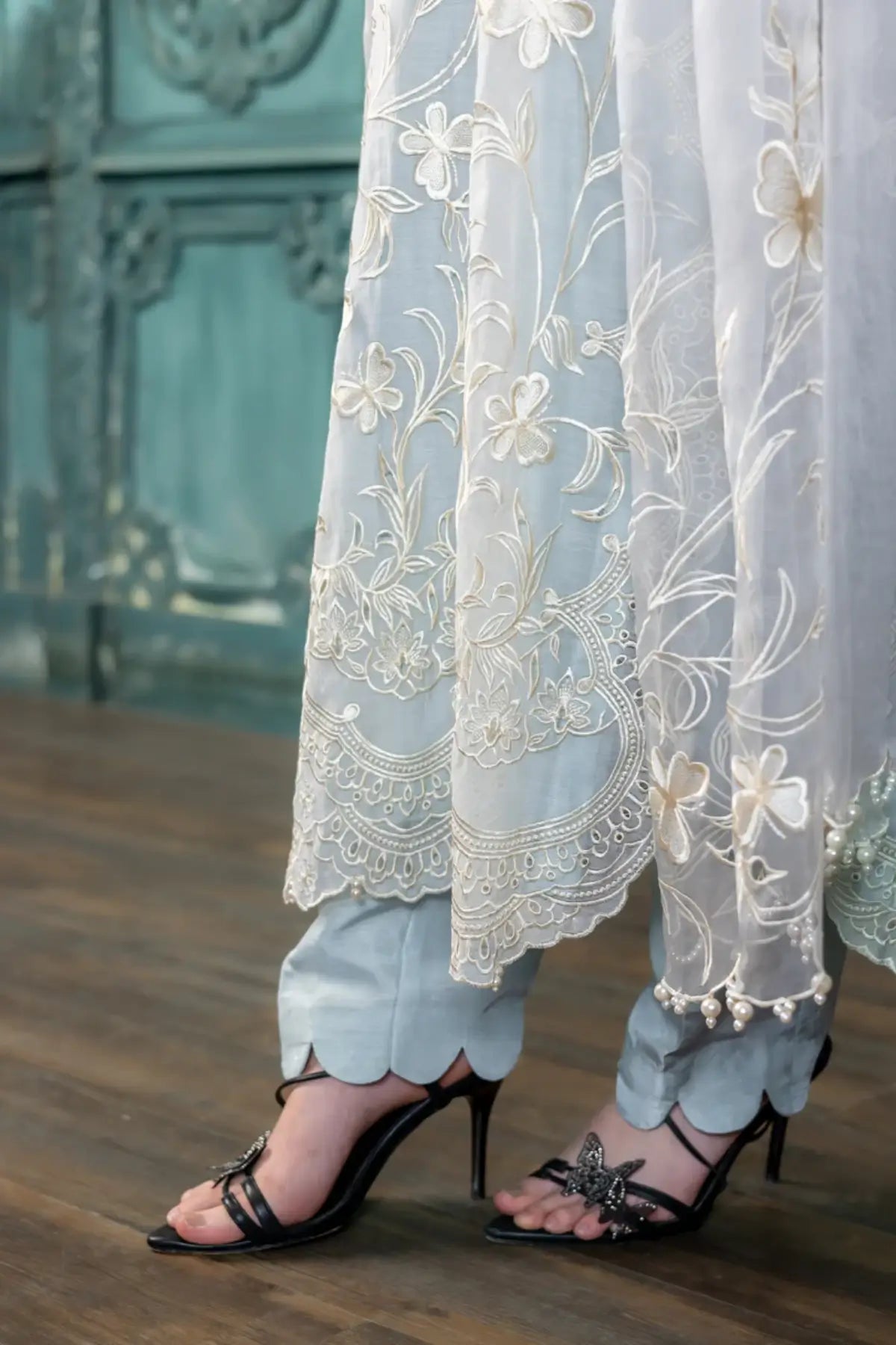 Amara – Order Stylish Pastel Blue Stitched Suit with Dupatta Online