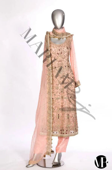 Amber- Pure Chiffon Pakistani Wedding Outfit