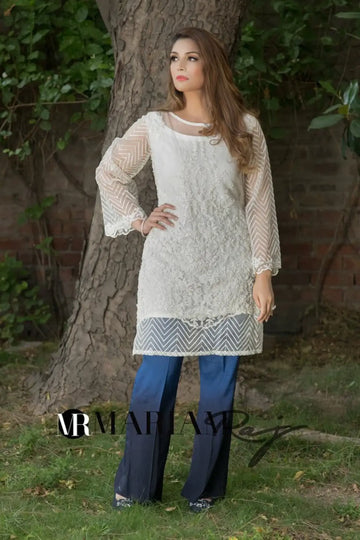 Azure Whispers-Pakistan Designer Embroidered Shalwar Kameez