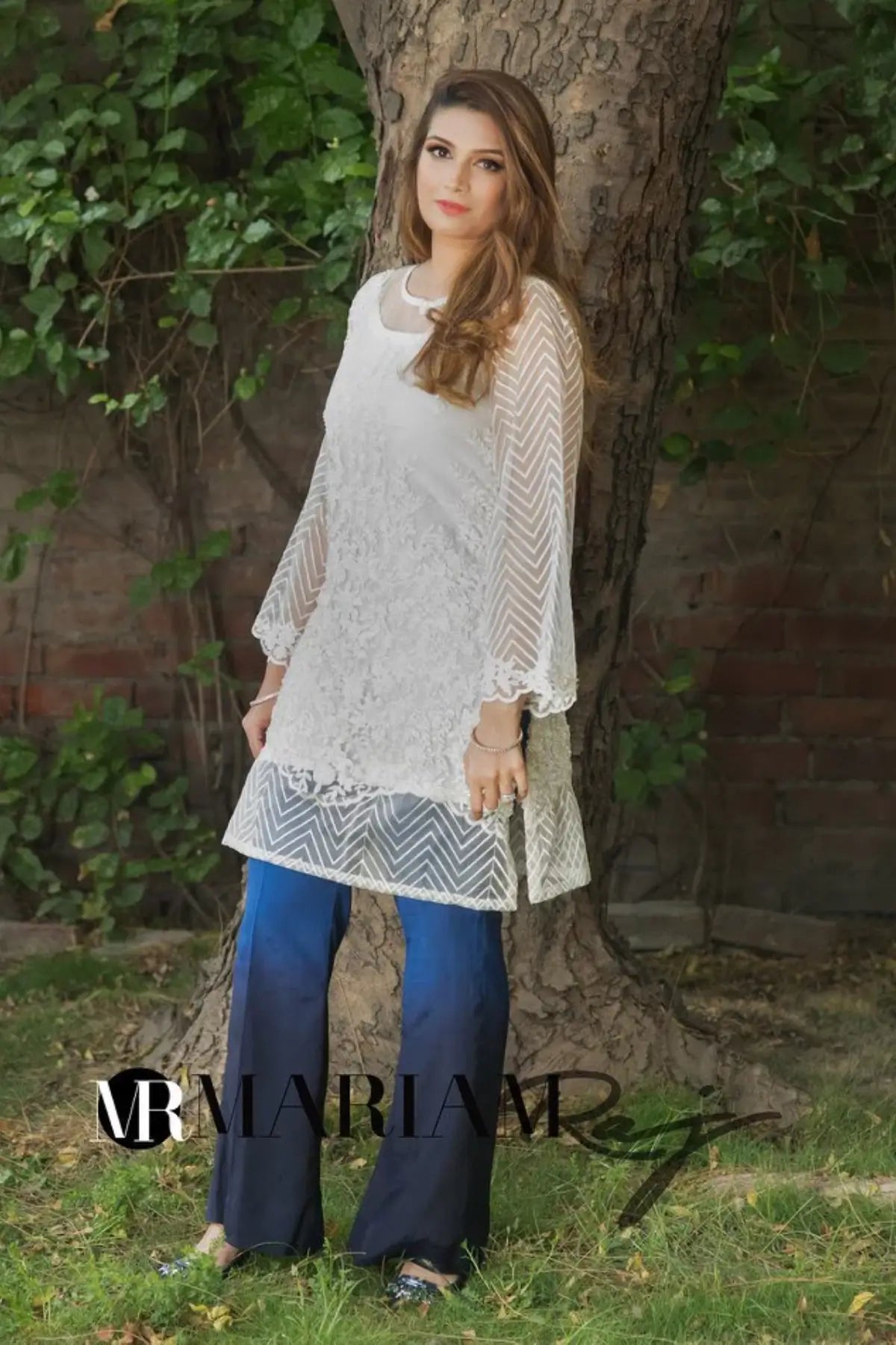 Azure Whispers-Pakistan Designer Embroidered Shalwar Kameez