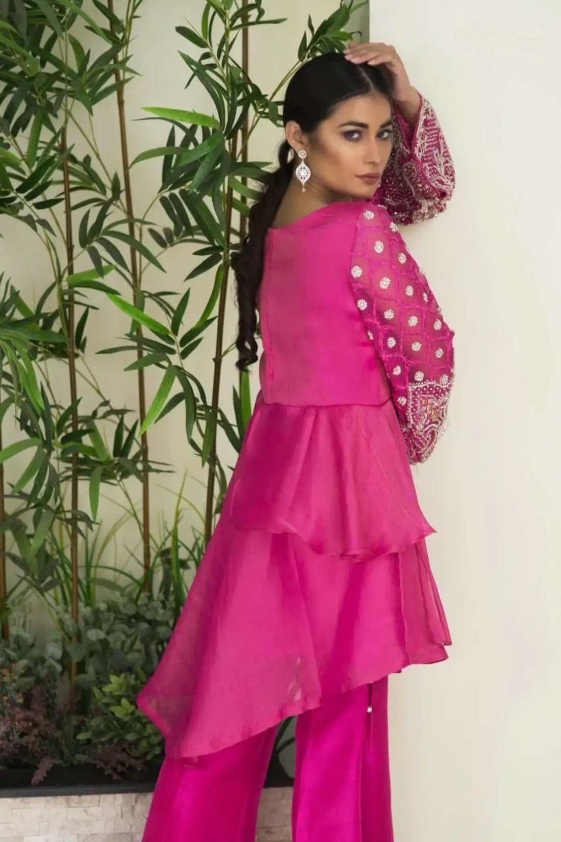Berry Pink- Pakistani Designer Peplum