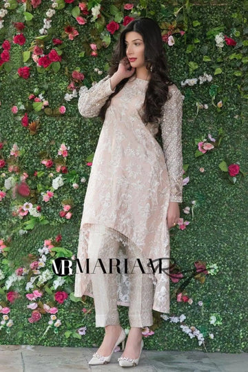 Blush Pink- Pakistani Fully-Embellished Evening Wear Outfit