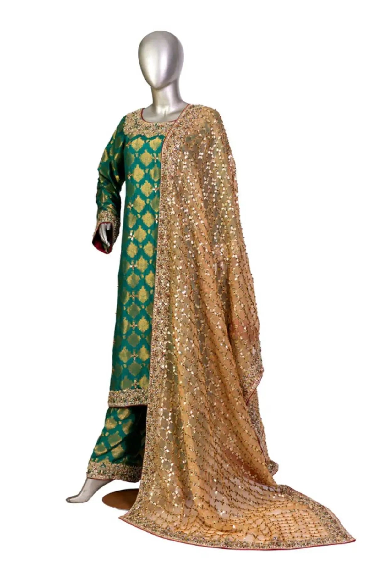 Jade Allure-Pakistani Traditional Embellished Wedding Formal