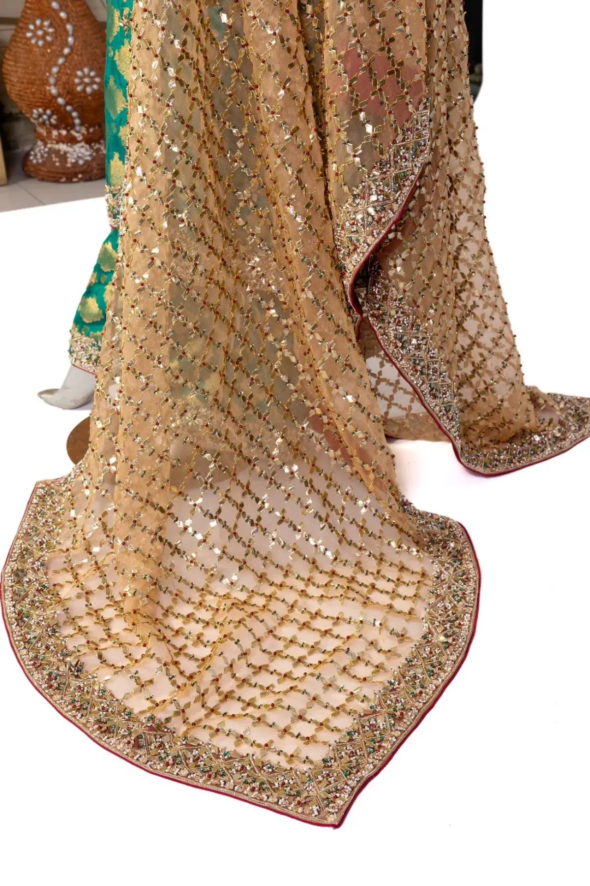 Jade Allure-Pakistani Traditional Embellished Wedding Formal