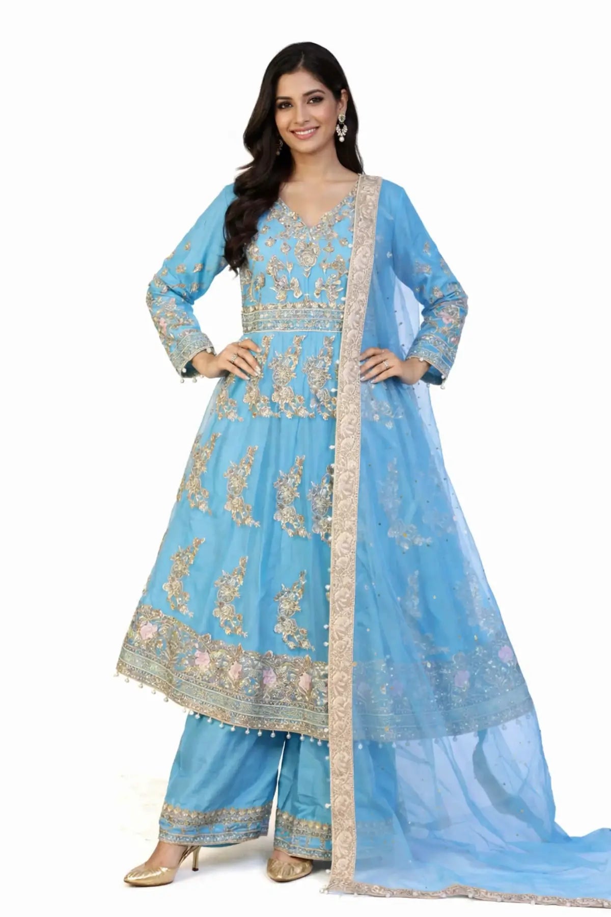 Crystal – Pakistani Anarkali Dress for Special Occasions in the USA | MariamRaj Designer Wear