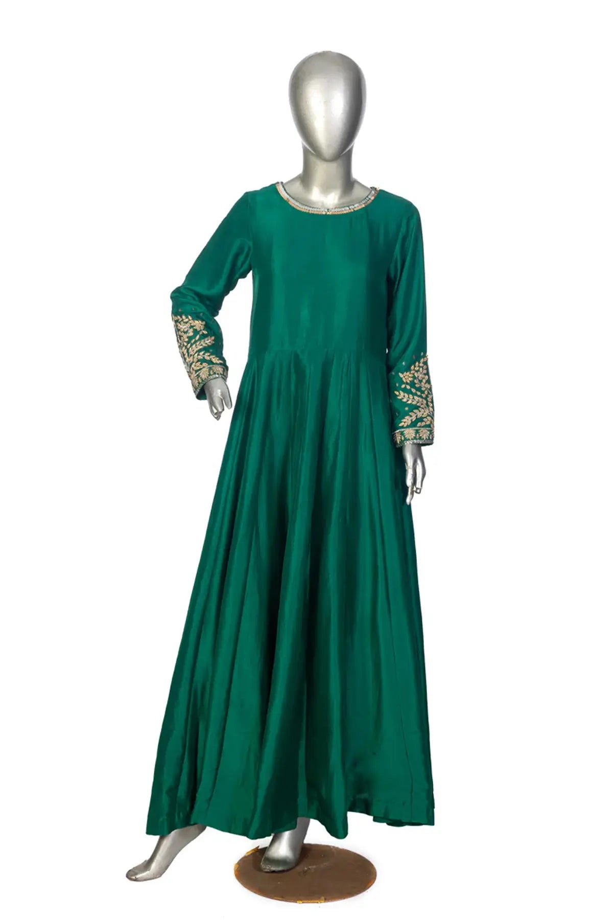 Dilkashi – Handcrafted Raw Silk Anarkali Dress for USA and UK Customers