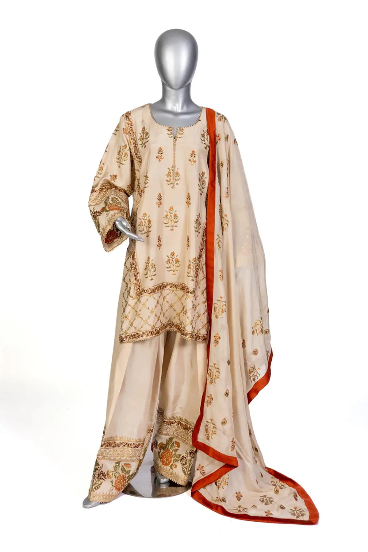 Elisa – Designer Silk Shalwar Kameez for Formal Dinners & Gatherings