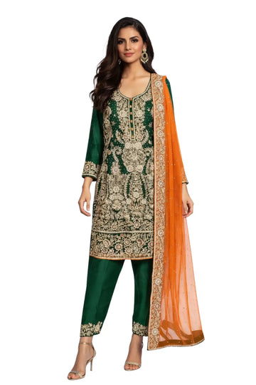 Emerald- Pakistani Designer Formal Mehndi Outfit