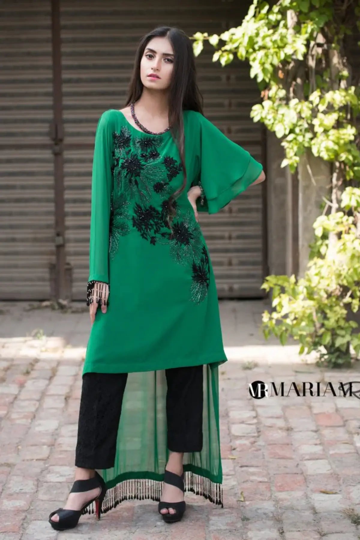 Emerald Green-Pakistani Designer dress
