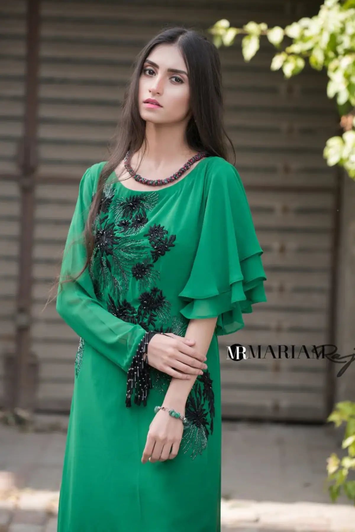Emerald Green-Pakistani Designer dress