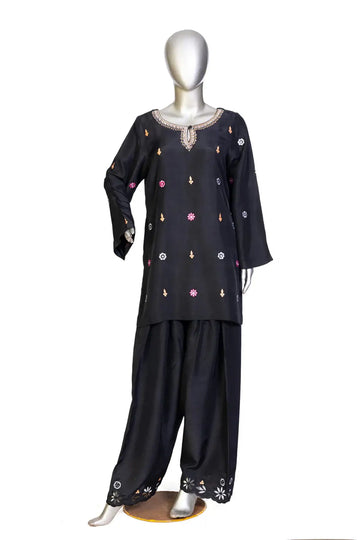 Gul –Luxury Black Farshi Shalwar Outfit for Women