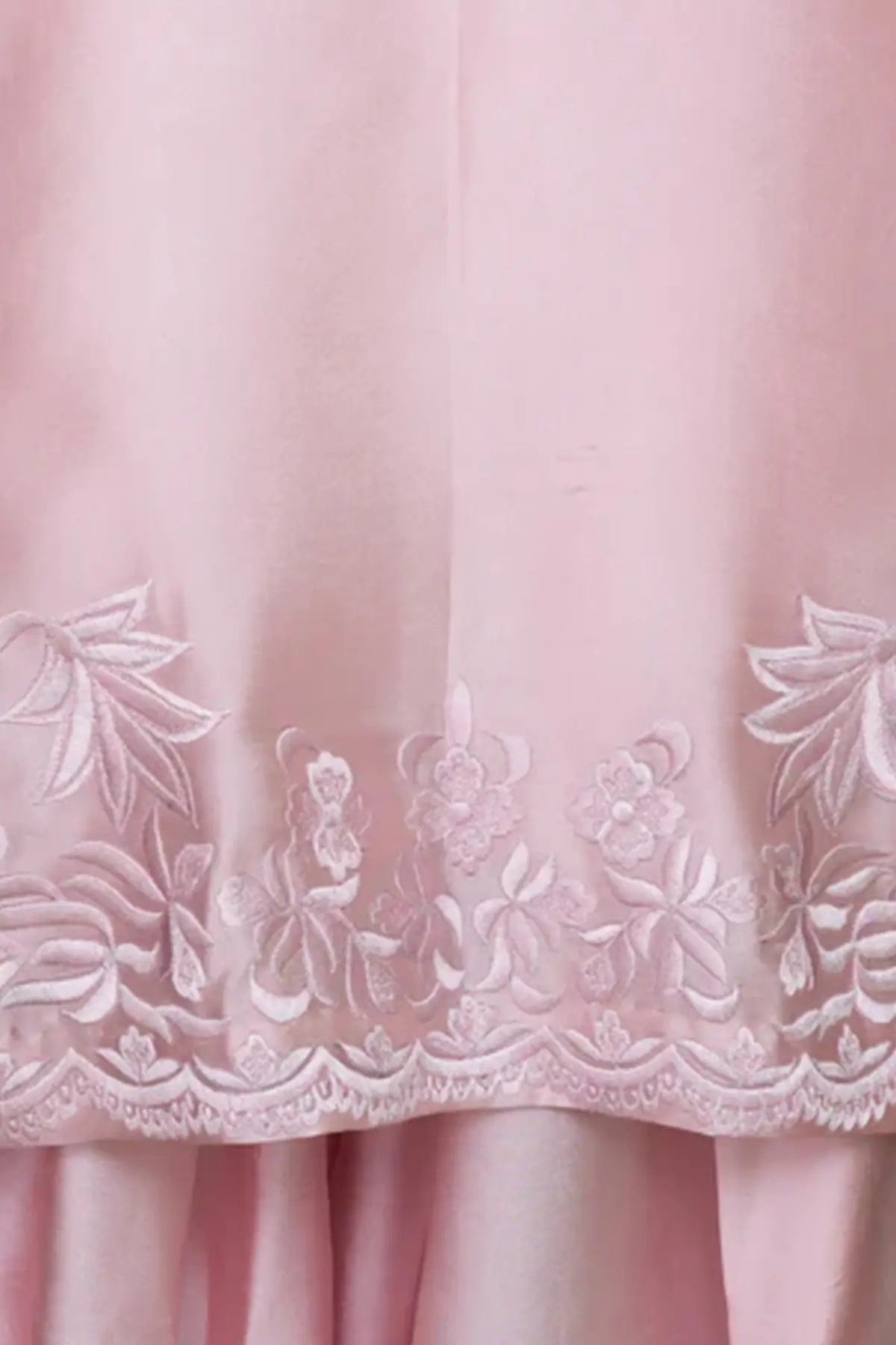 Haya - Elegant Powder Pink Sheesha Silk Suit with Embroidery and Dupatta