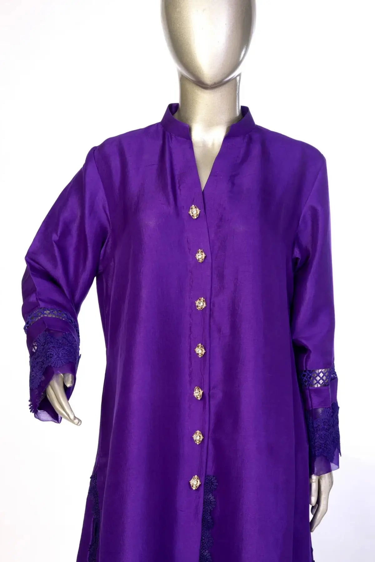 Imperial Purple- Luxury Pakistani Silk Suit for Women