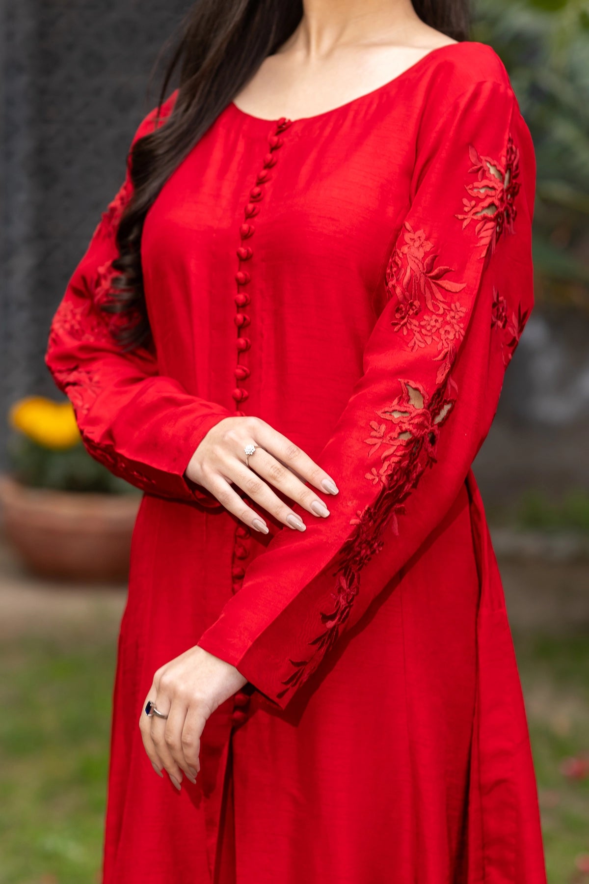 korean raw silk dress Premium Luxury Raw Silk Dress by Ain 13