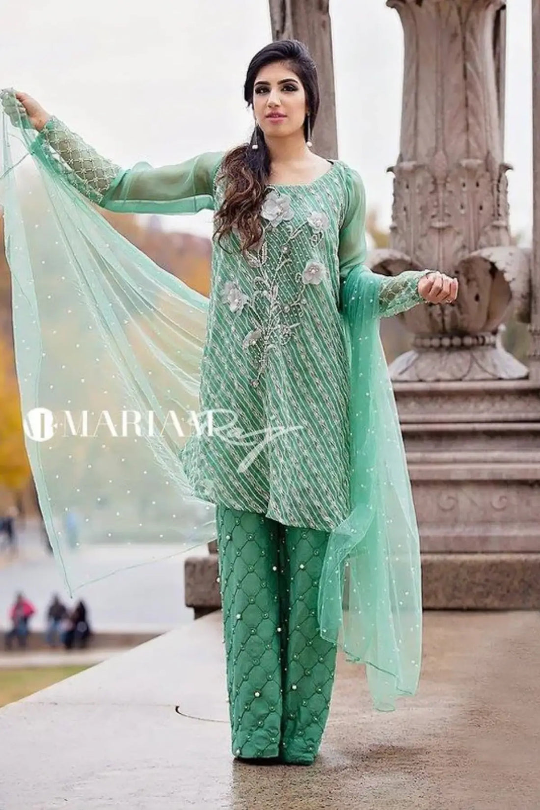 Jade Love-Luxury Custom Made Pakistani Party Dresses for Special Occasions