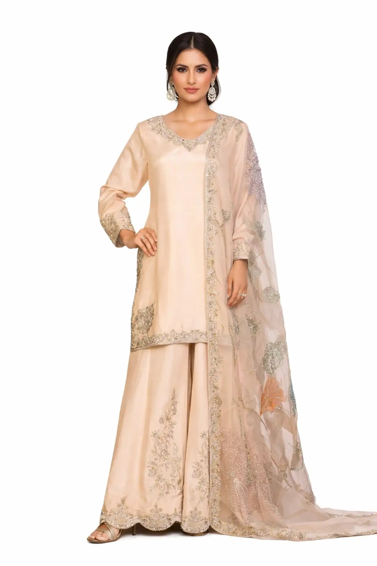 Jahanara – Pakistani Sharara Set for Nikkah Event USA Delivery