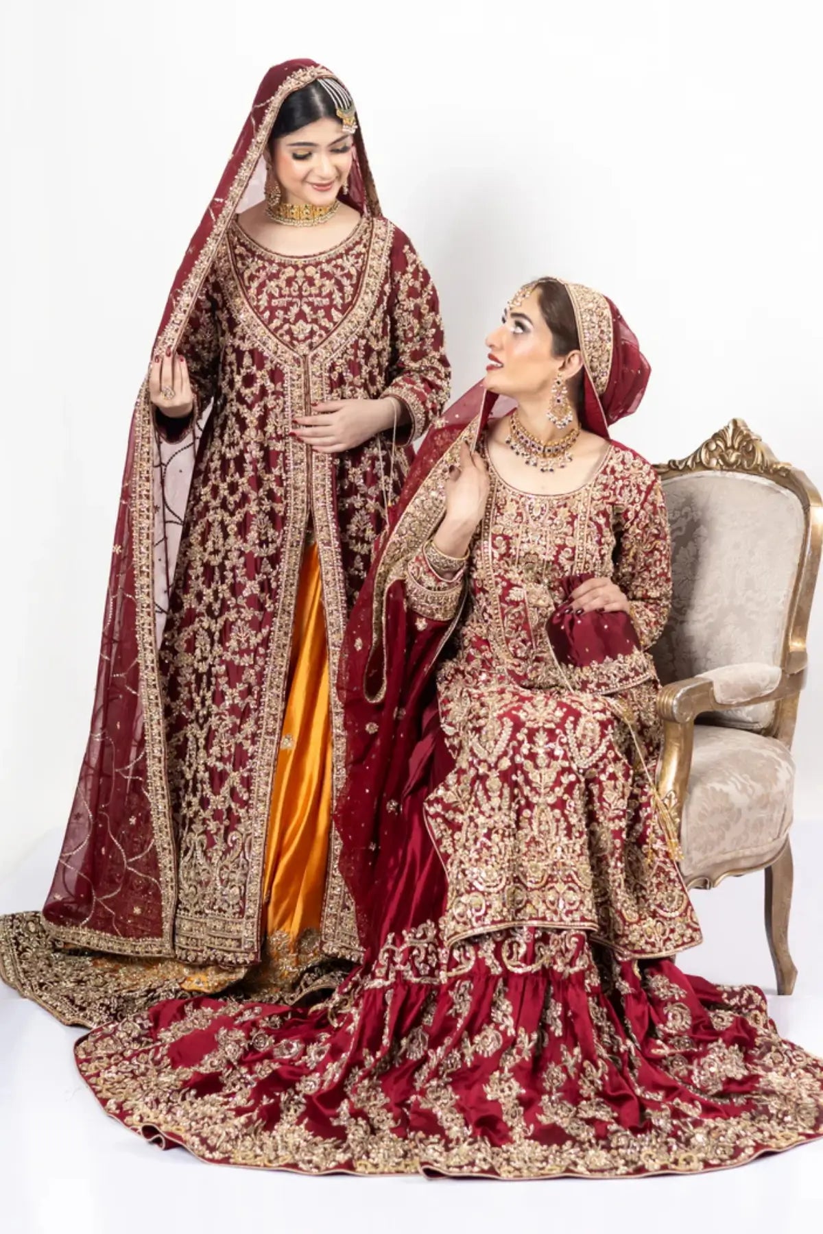 Kavya – Red Farshi Lehnga for Destination Weddings & Pakistani Brides
