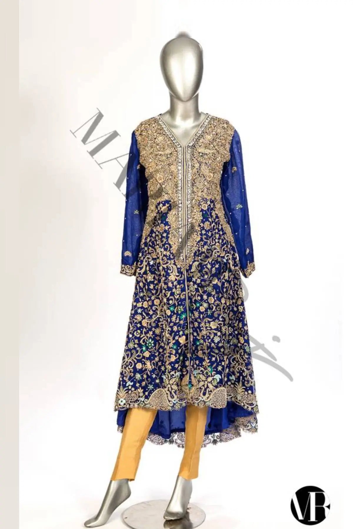 Sapphire- Fully Embellished Aline Frock