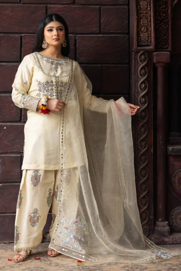 Layla- Elegant Sheesha Embroidered Shalwar Kameez