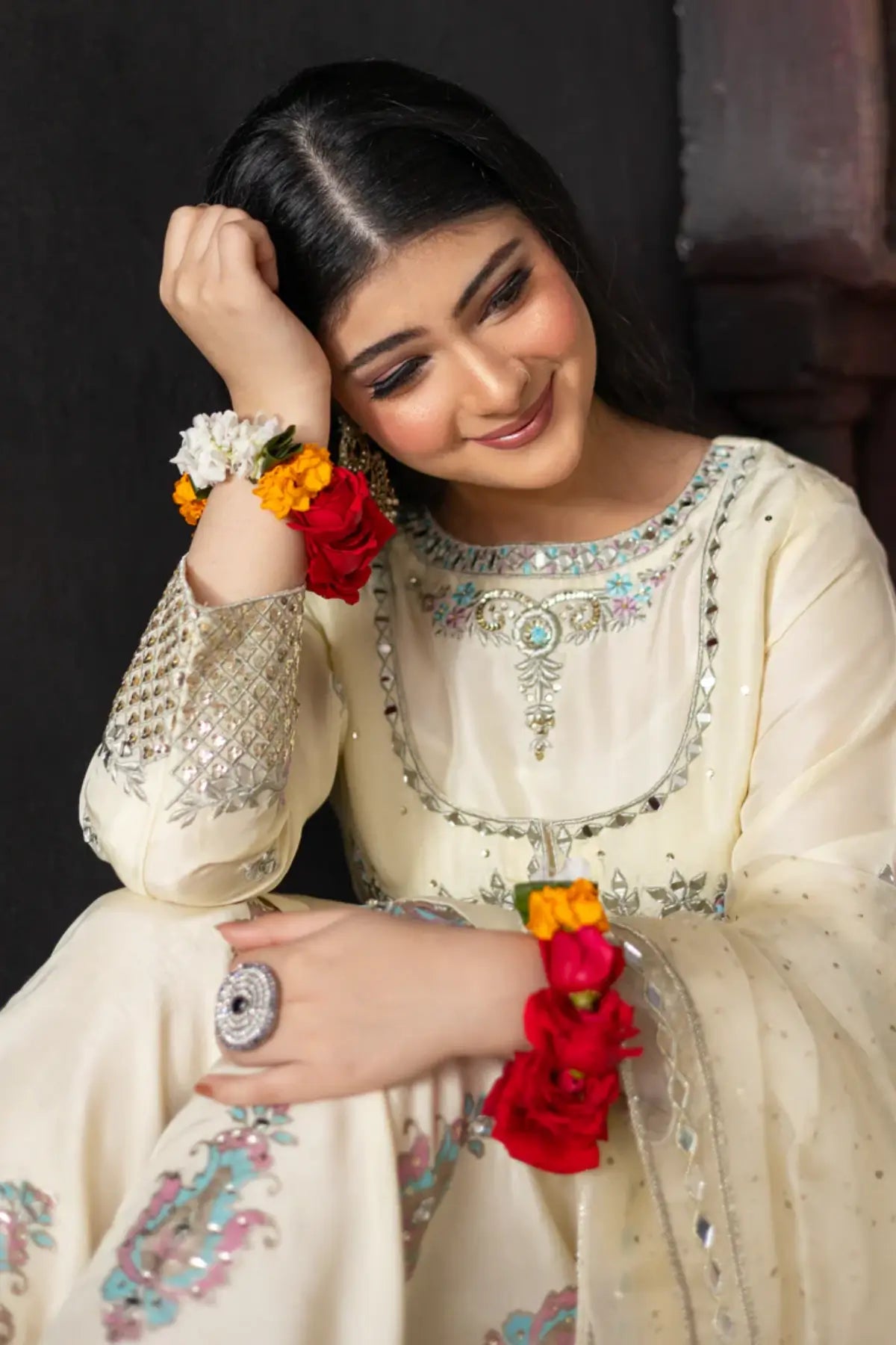 Layla- Elegant Sheesha Embroidered Shalwar Kameez