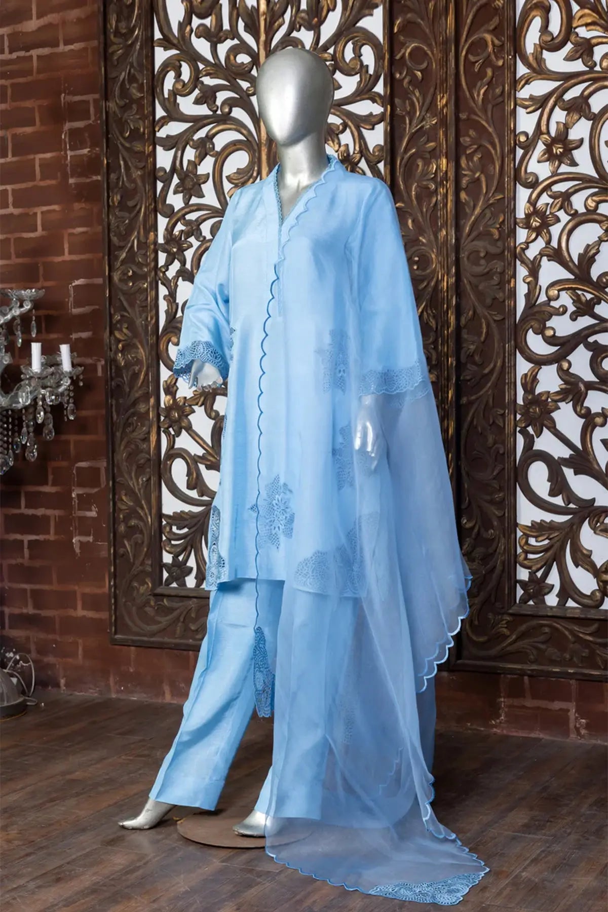 Mahveen – Luxury Korean Silk 3-Piece Suit for Eid and Festive Events