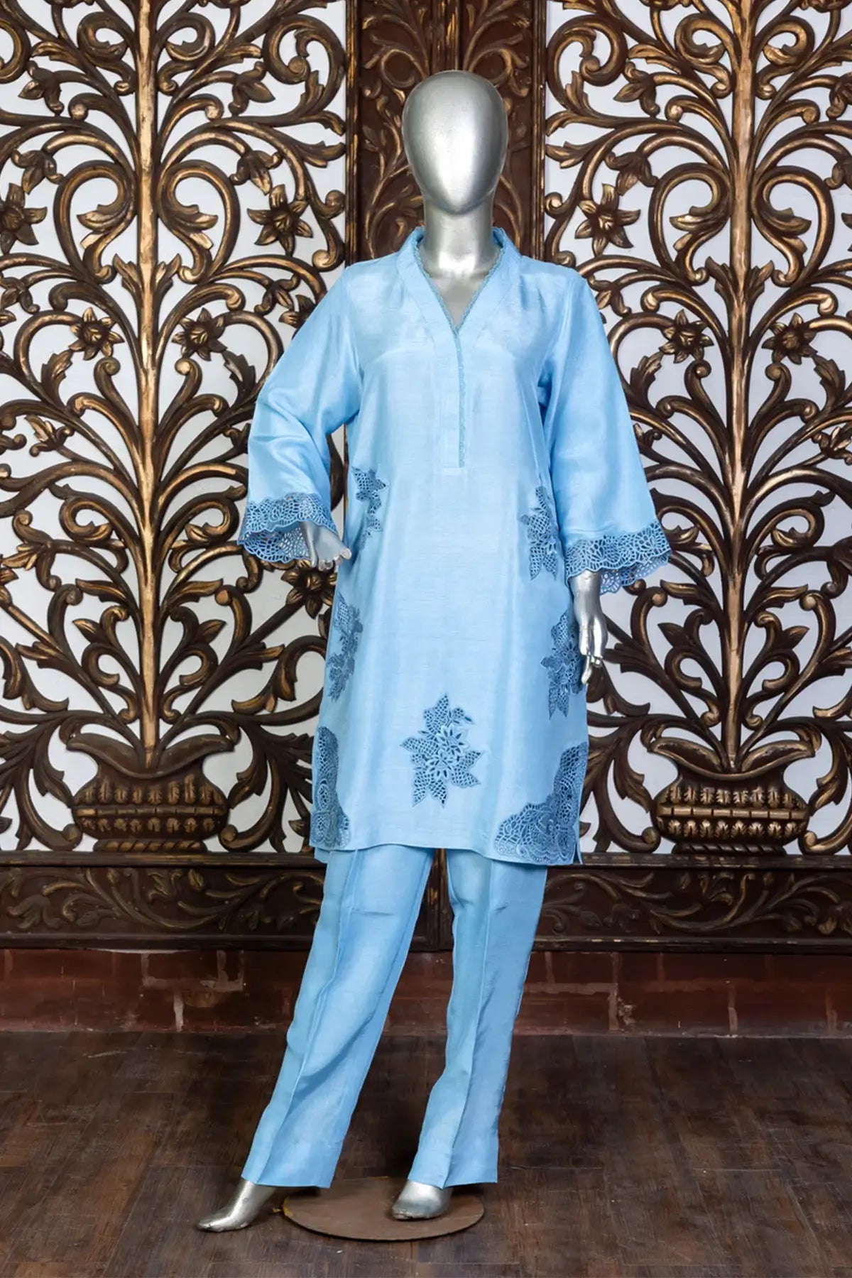 Mahveen – Luxury Korean Silk 3-Piece Suit for Eid and Festive Events