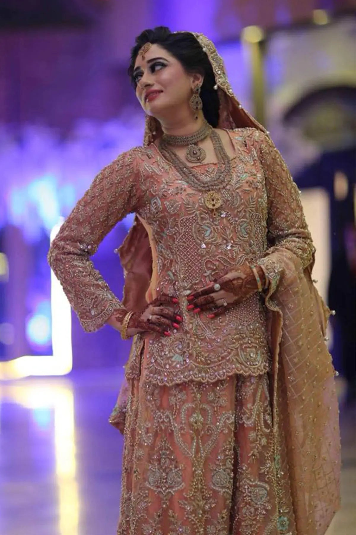 Radiant Rose – Designer Pakistani Wedding Lehenga for Brides in the USA