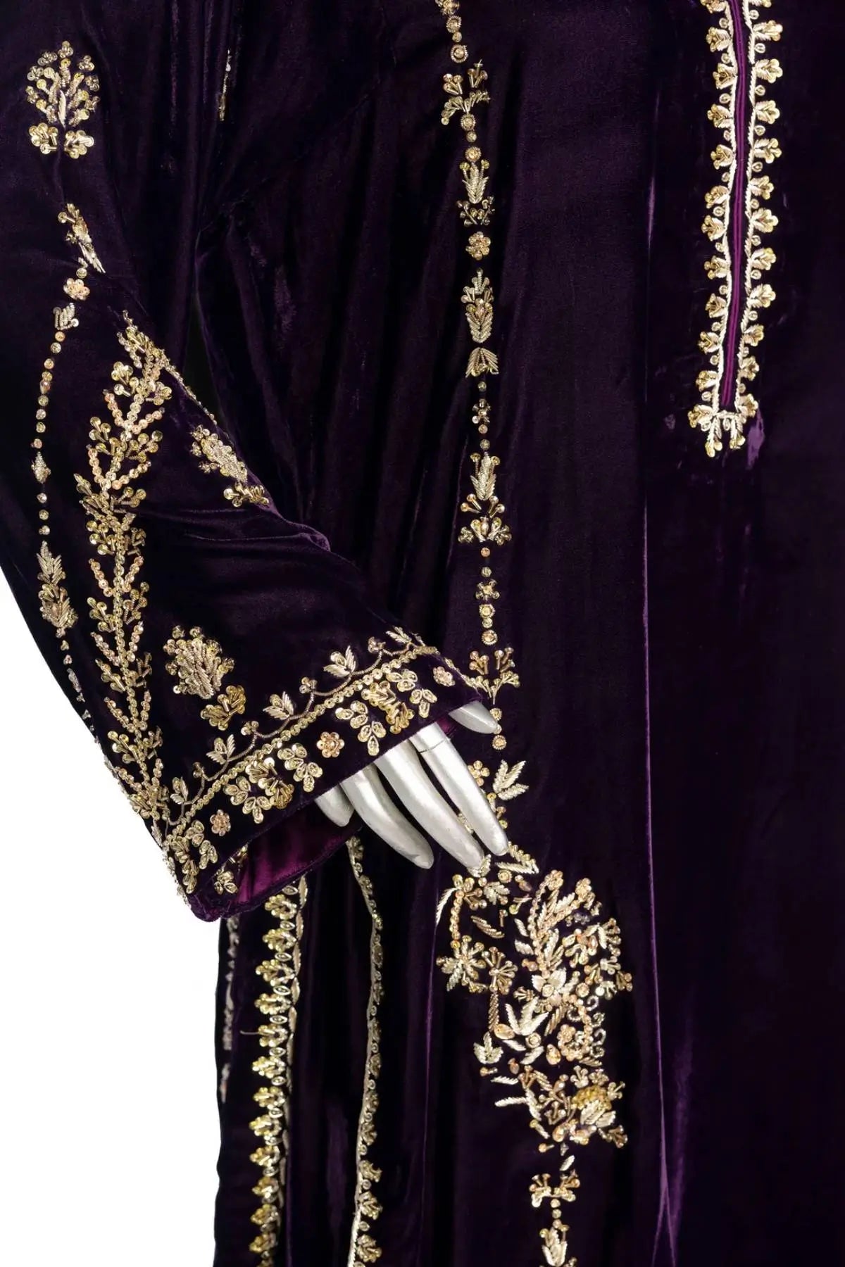 Regal Allure-Exclusive Designer Velvet Suit with Full Embroidery
