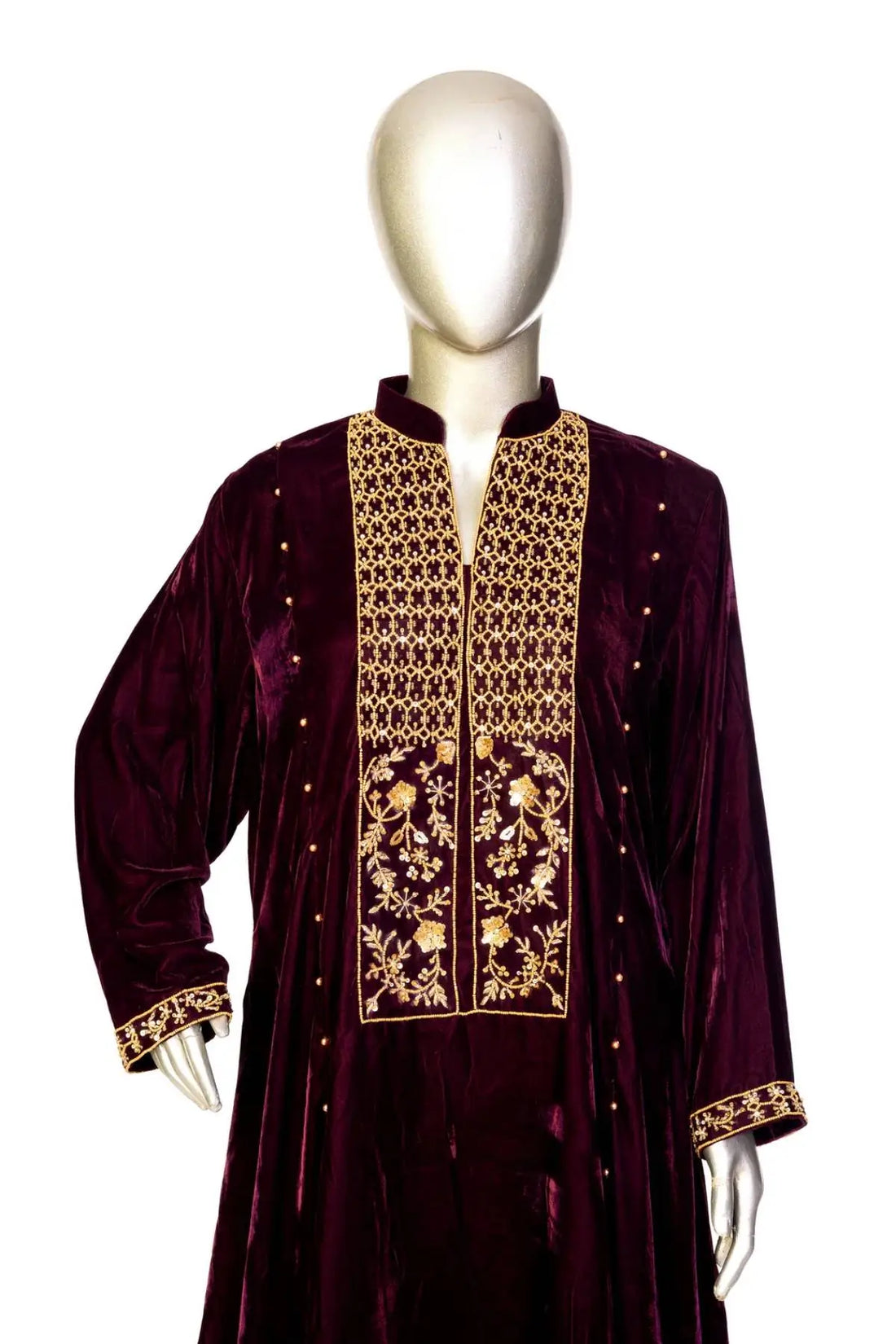 Royal Amethyst: Designer Women’s Velvet Dress for Weddings