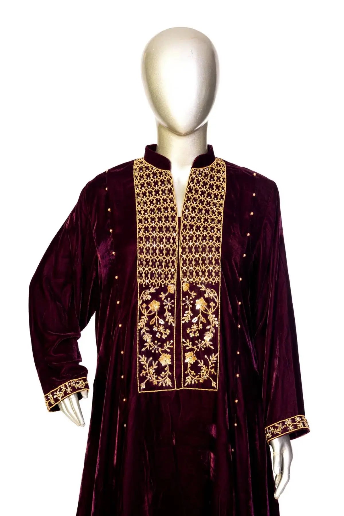 Royal Amethyst: Designer Women’s Velvet Dress for Weddings