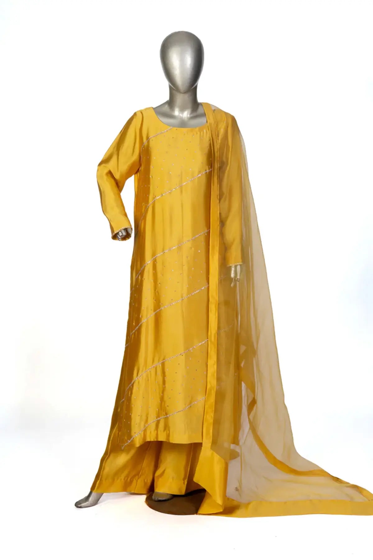 Safina – Designer Sheesha Silk 3-Piece Dress for Festive Occasions