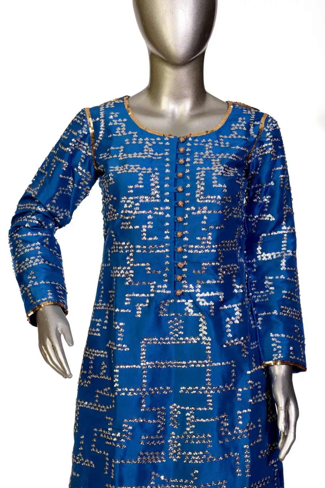 Sapphire Glow-Festive Blue Pakistani Designer Formal