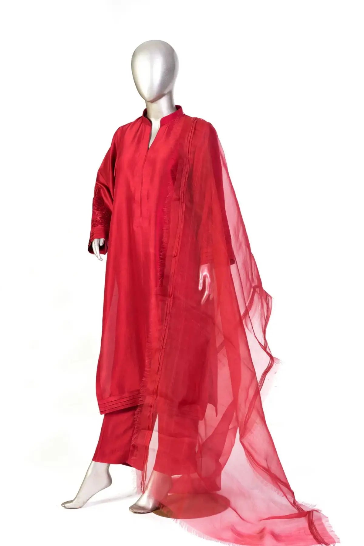 Scarlet-Custom Pakistani Silk Suits for Special Events