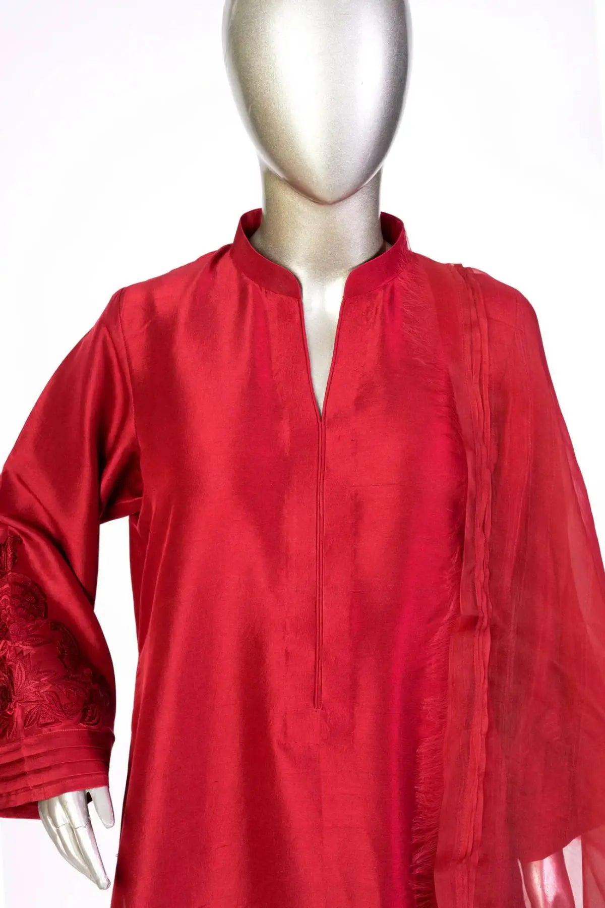 Scarlet-Custom Pakistani Silk Suits for Special Events
