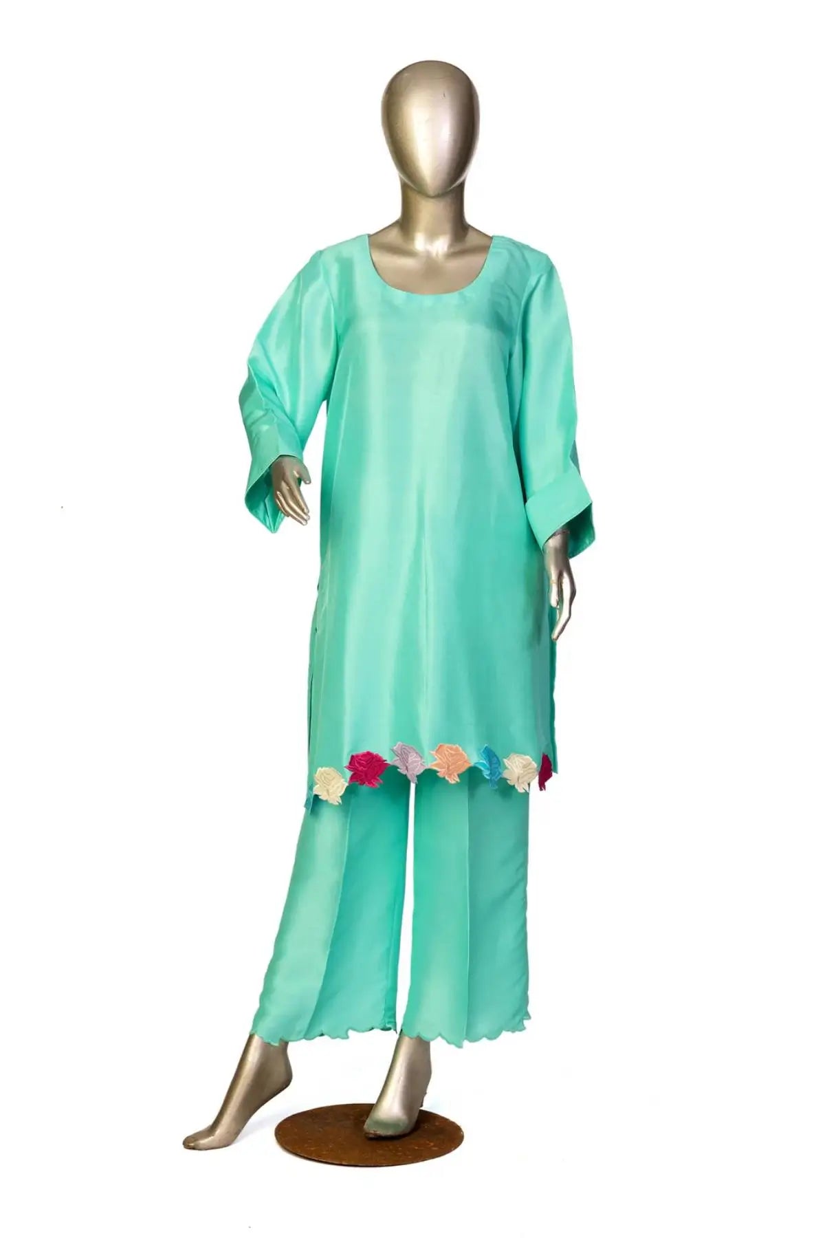 Sea Bareeze-Pakistani Designer Silk Shalwar Kameez