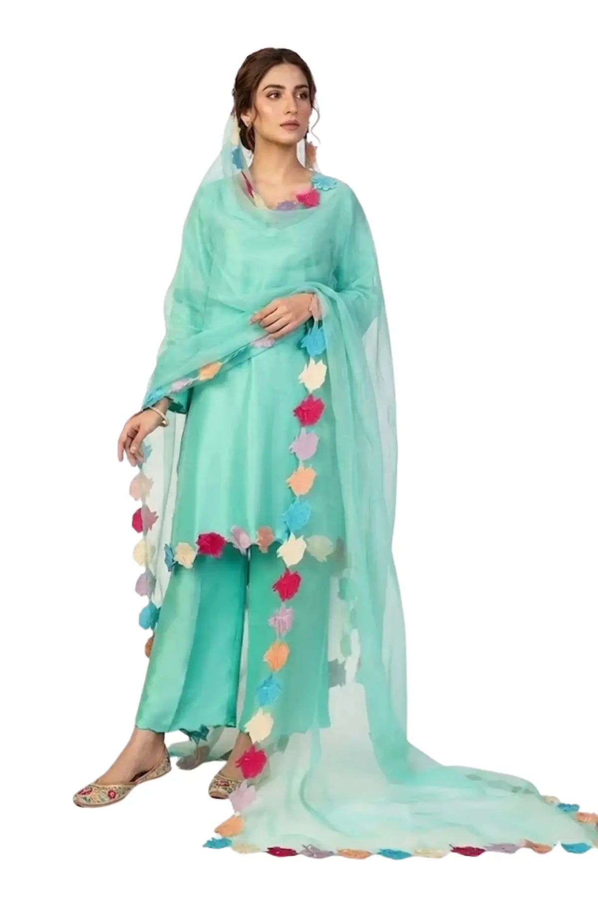 Sea Bareeze-Pakistani Designer Silk Shalwar Kameez