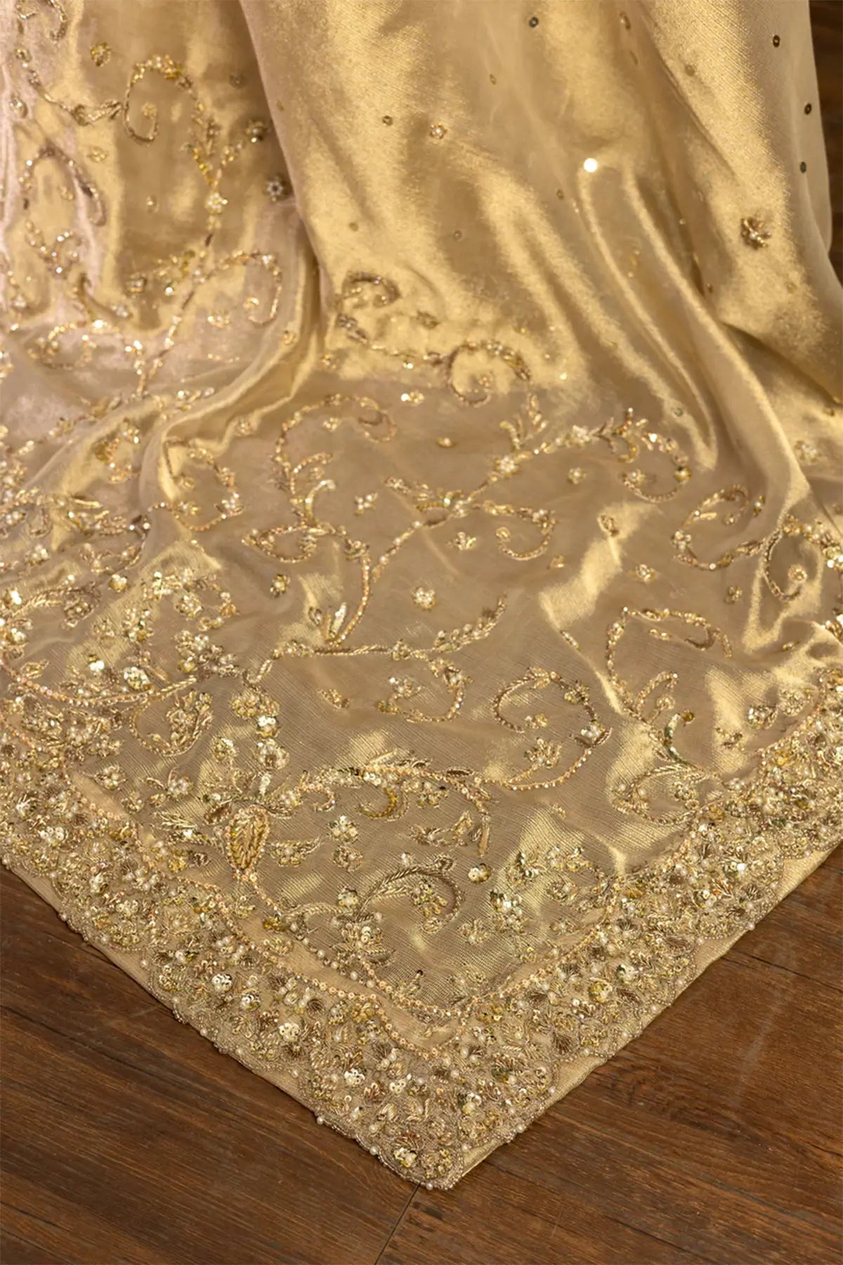 Serene Opal – Heavily Embroidered Sharara Dress for Pakistani Brides Canada