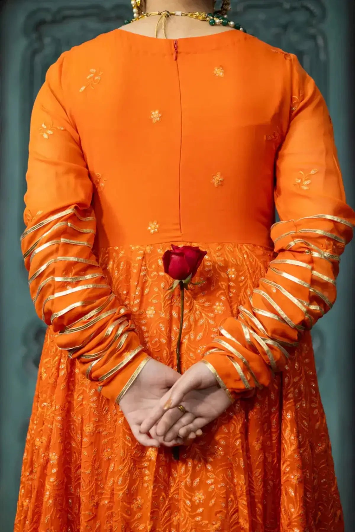 Sohni- Luxury Chikankari Anarkali for Mehndi