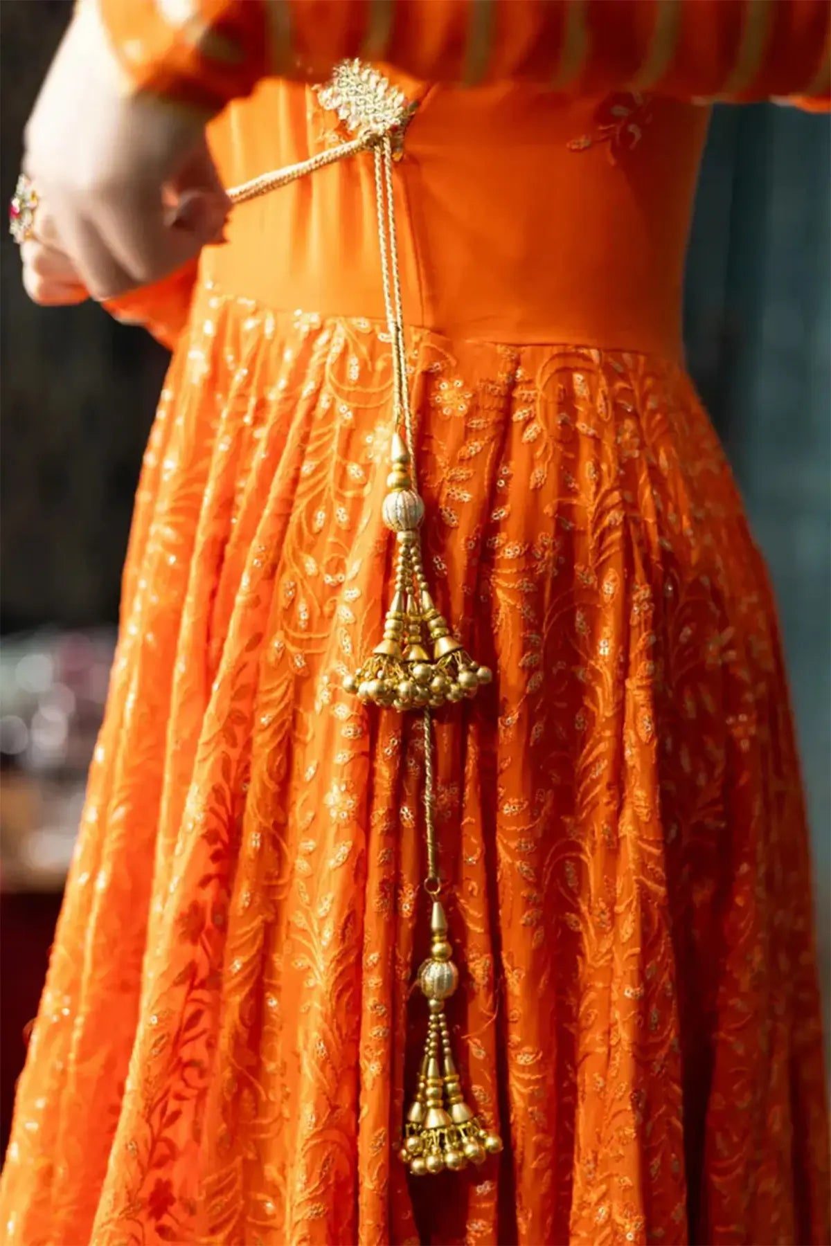 Sohni- Luxury Chikankari Anarkali for Mehndi
