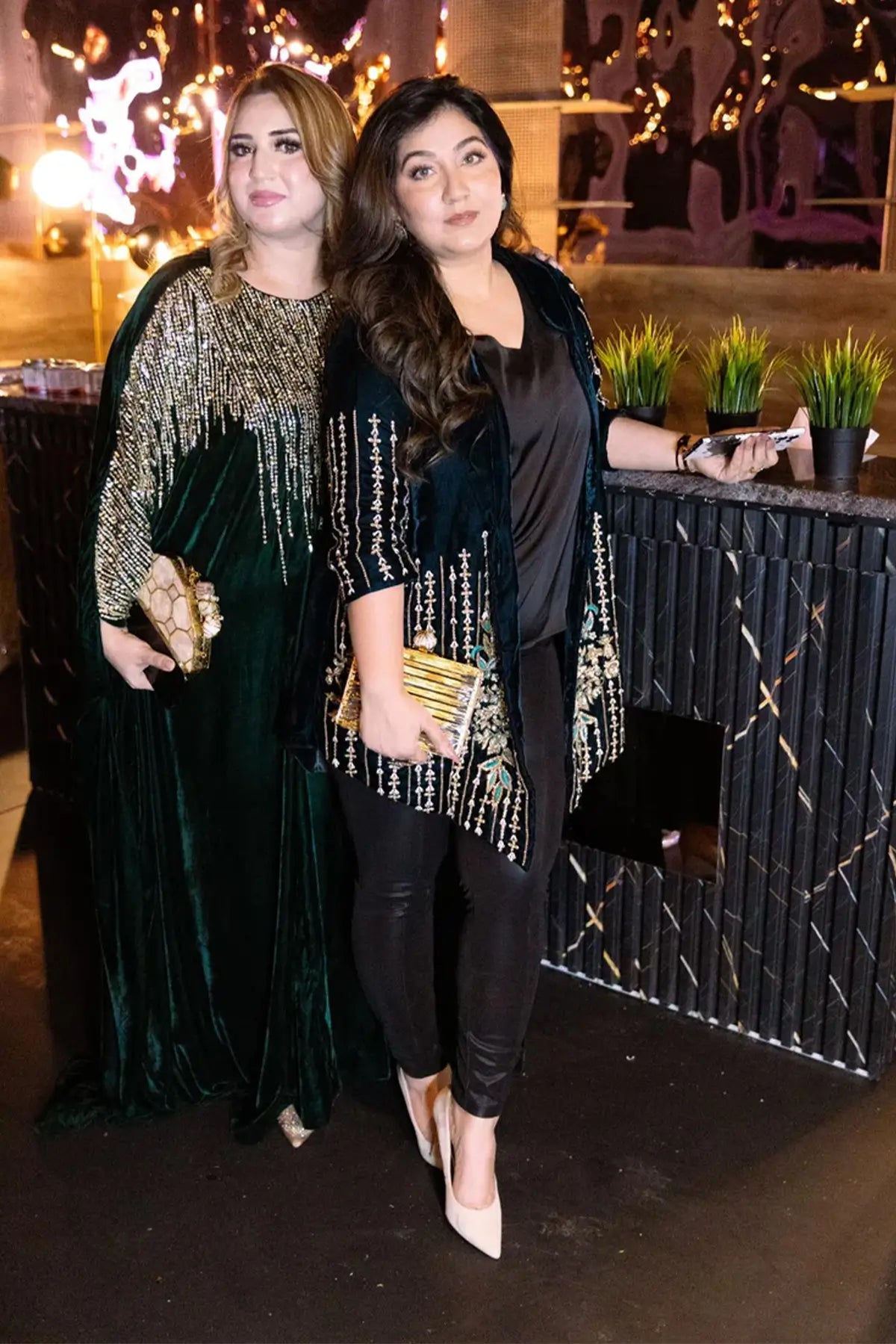 Teal Essence- Designer Embroidered Velvet Jacket for Parties