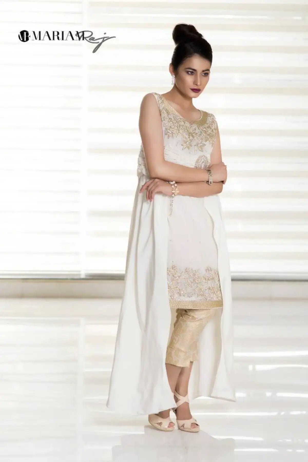 White Opulence- Luxury Party Wear Outfit