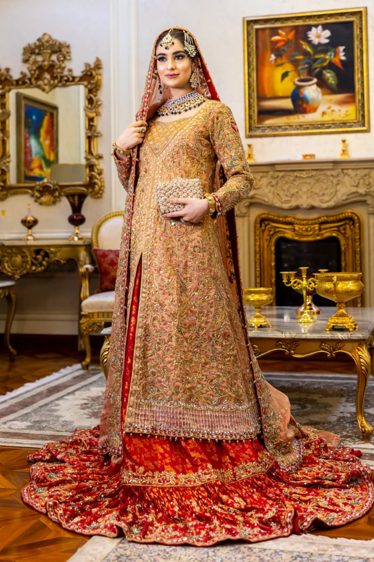 Zarqash-Traditional Pakistani formal dress for weddings UK
