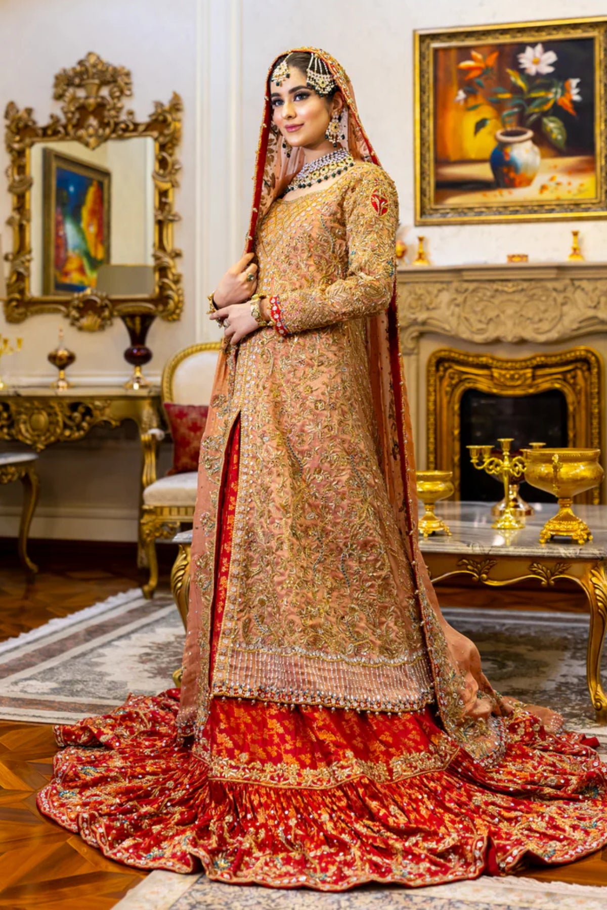 Zarqash-Traditional Pakistani formal dress for weddings UK