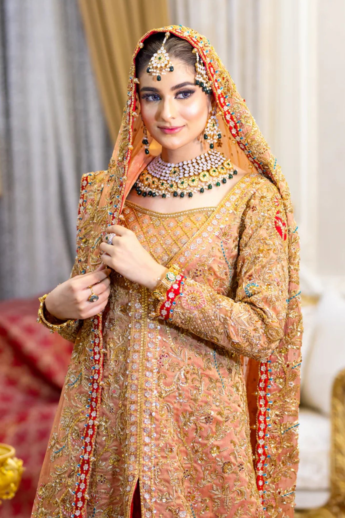 Zarqash-Traditional Pakistani formal dress for weddings UK